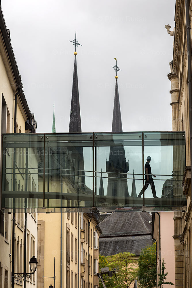 Luxembourg city old and new architecture