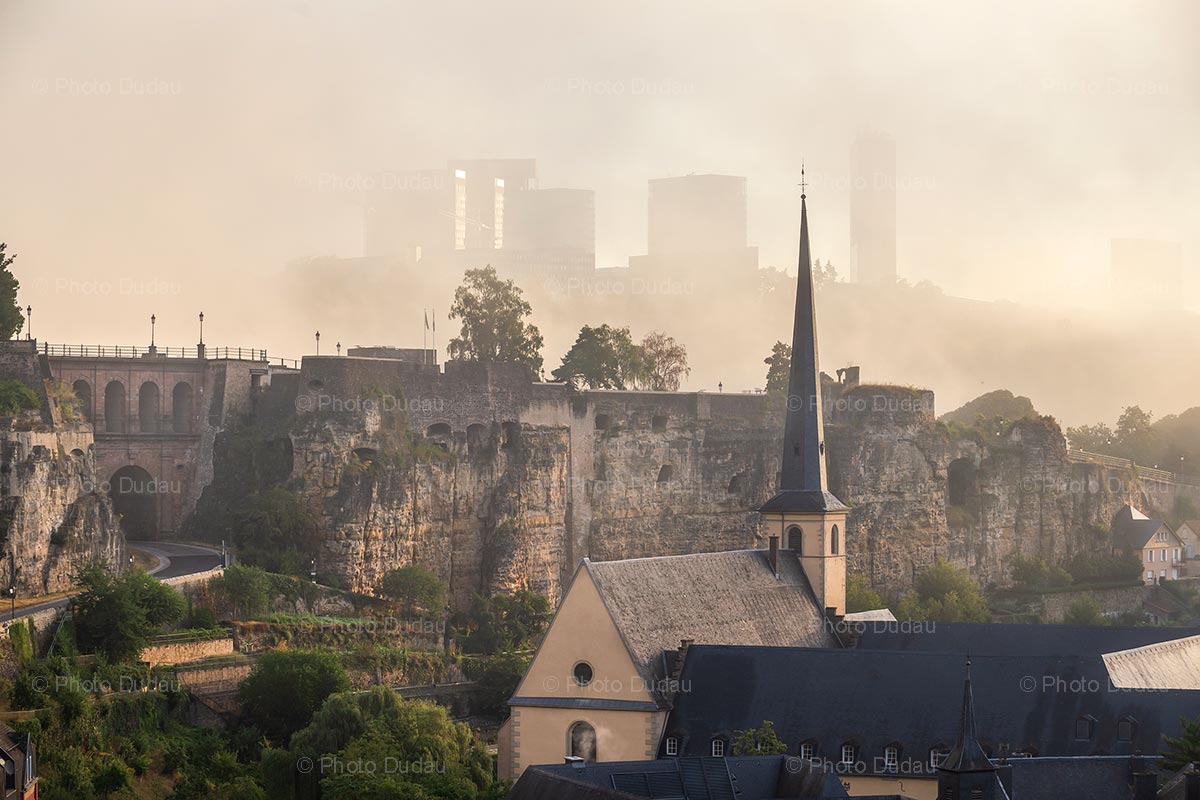 Foggy Grund in Luxembourg city