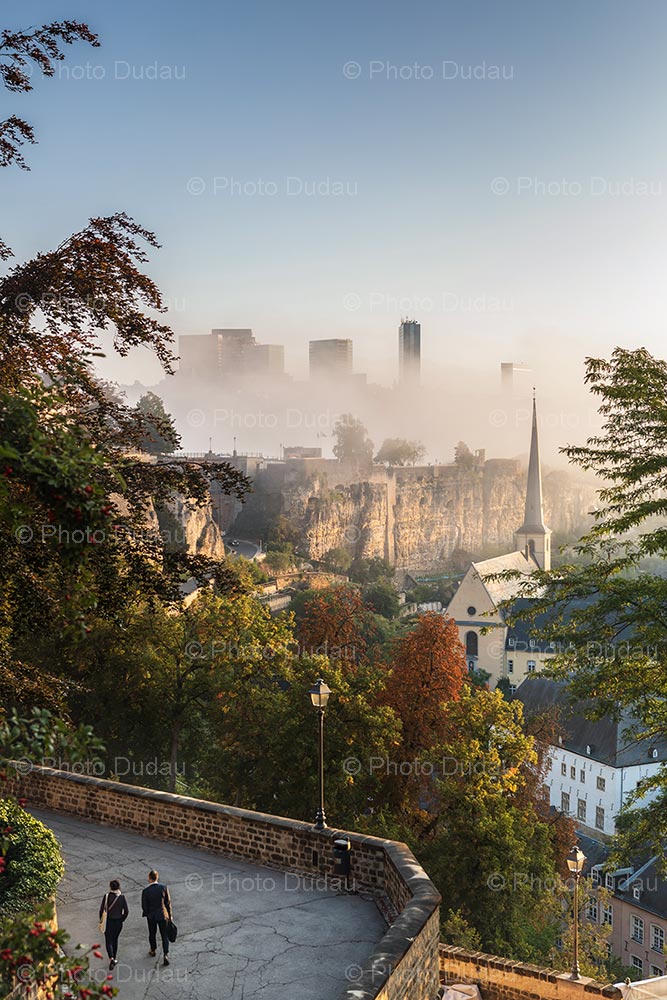 Chemin de la Corniche in Luxembourg city