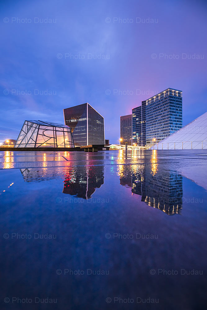 Reflection of Luxembourg Kirchberg