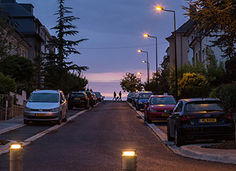 evening in Belair, Luxembourg city.