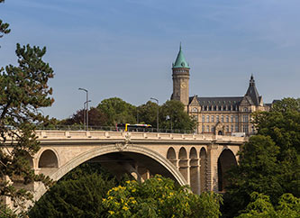 Pont Adolphe bridge and Spuerkees tower