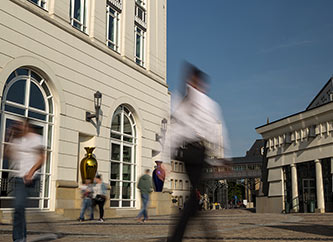 administrative buildings in Cite Judiciare in Luxembourg city.