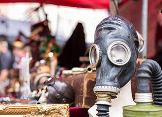 accessories and costumes for sale at SteamPunk convention.