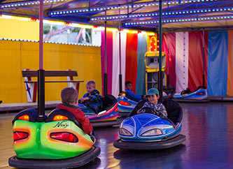 bumping cars at Schueberfouer 2017 fun fair
