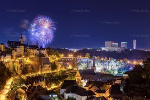 Fireworks over Luxembourg City